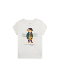 Polo Bear T-shirt in cotton jersey - Deckwash White