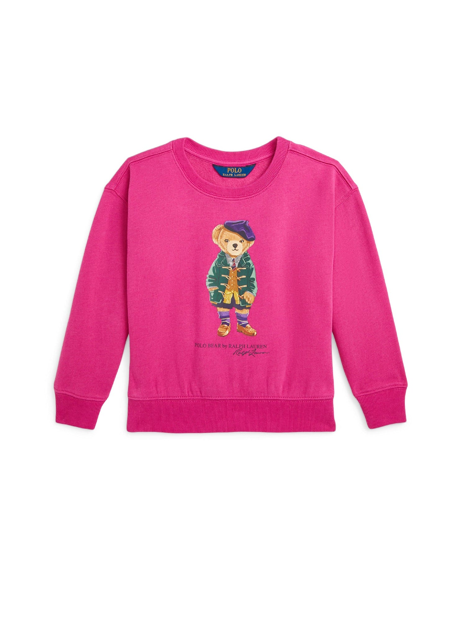 Sweat Polo Bear en molleton - College Pink