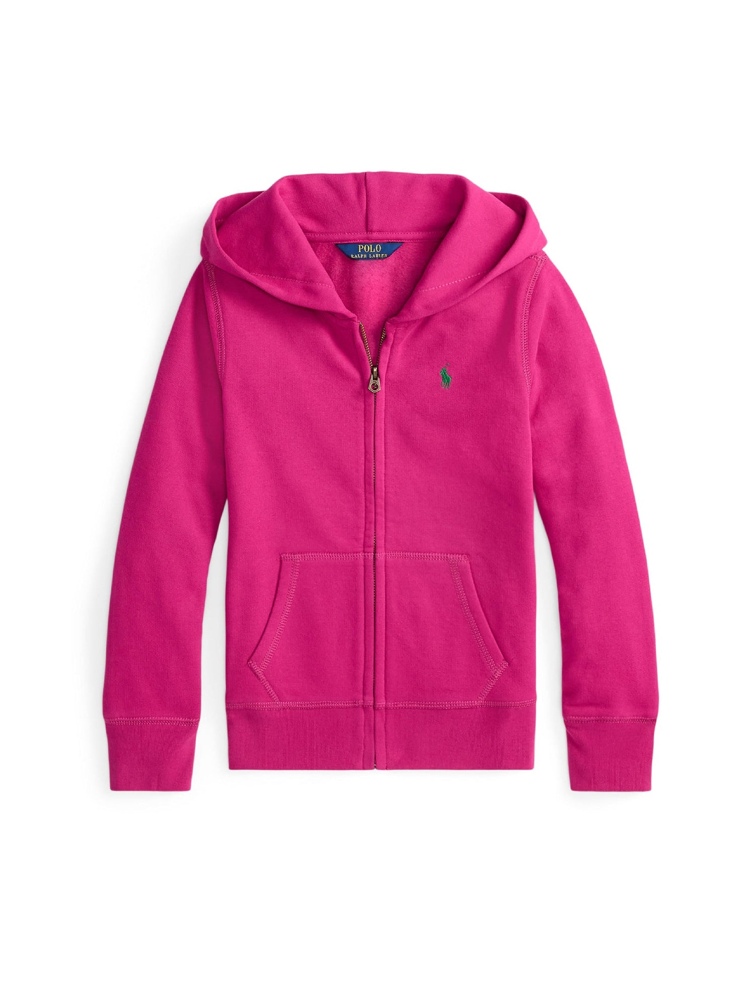 Sweat à capuche zippé en molleton - Preppy Pink