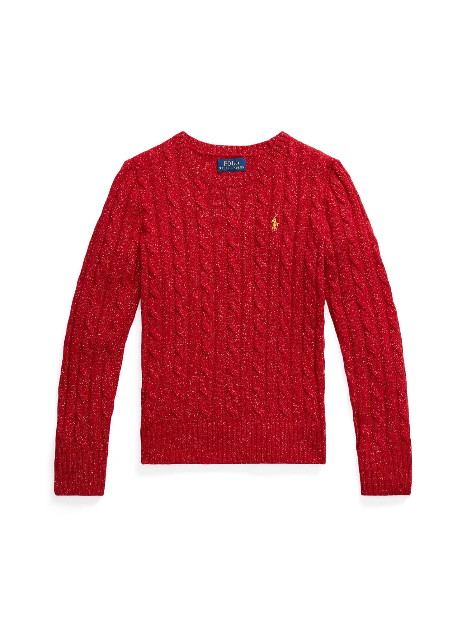 Pull torsadé en laine - Park Ave Red