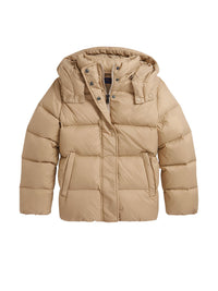 Veste à capuche en duvet - Vintage Khaki