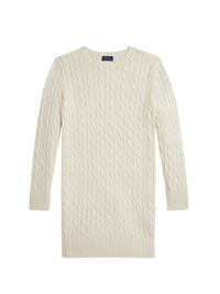 Twisted cotton jumper dress - Clubhouse Cream