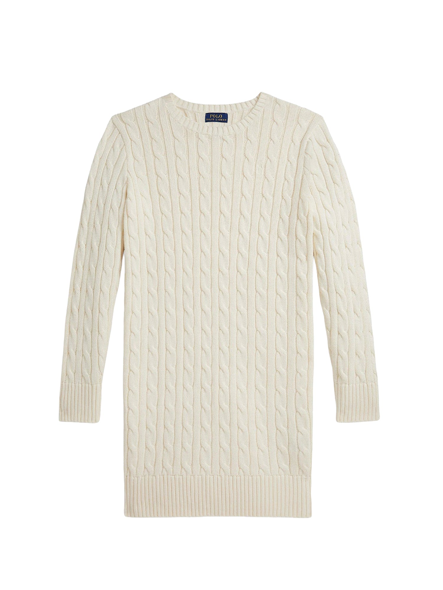 Twisted cotton jumper dress - Clubhouse Cream