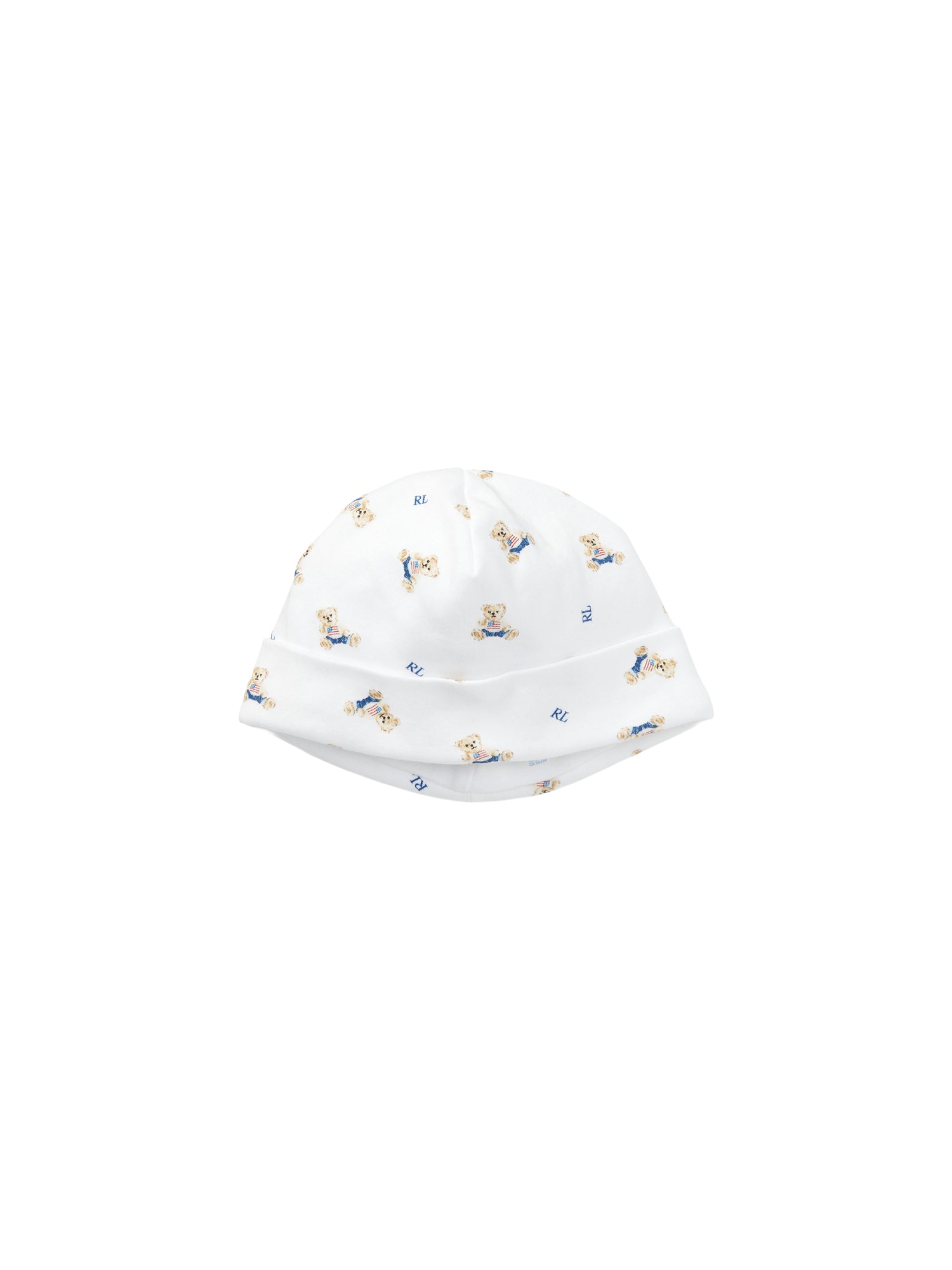 Bonnet Polo Bear - White, Blue & Multicolore