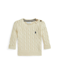 Pull en coton torsadé - Andover Cream