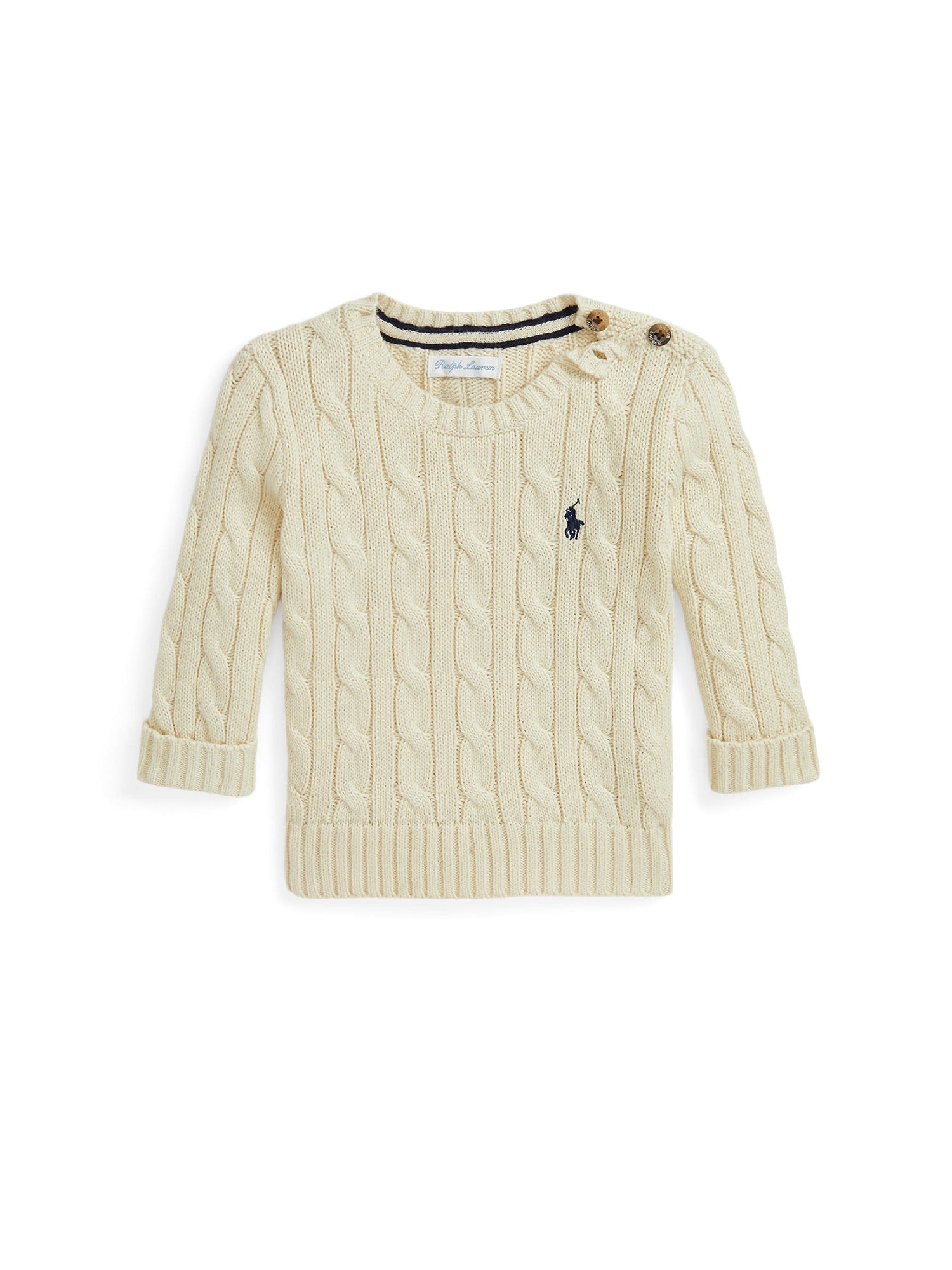 Pull en coton torsadé - Andover Cream
