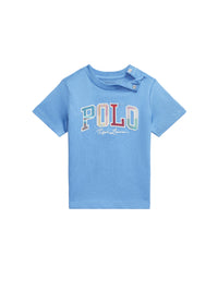 T-shirt à logo en jersey de coton  - Harbor Island Blue