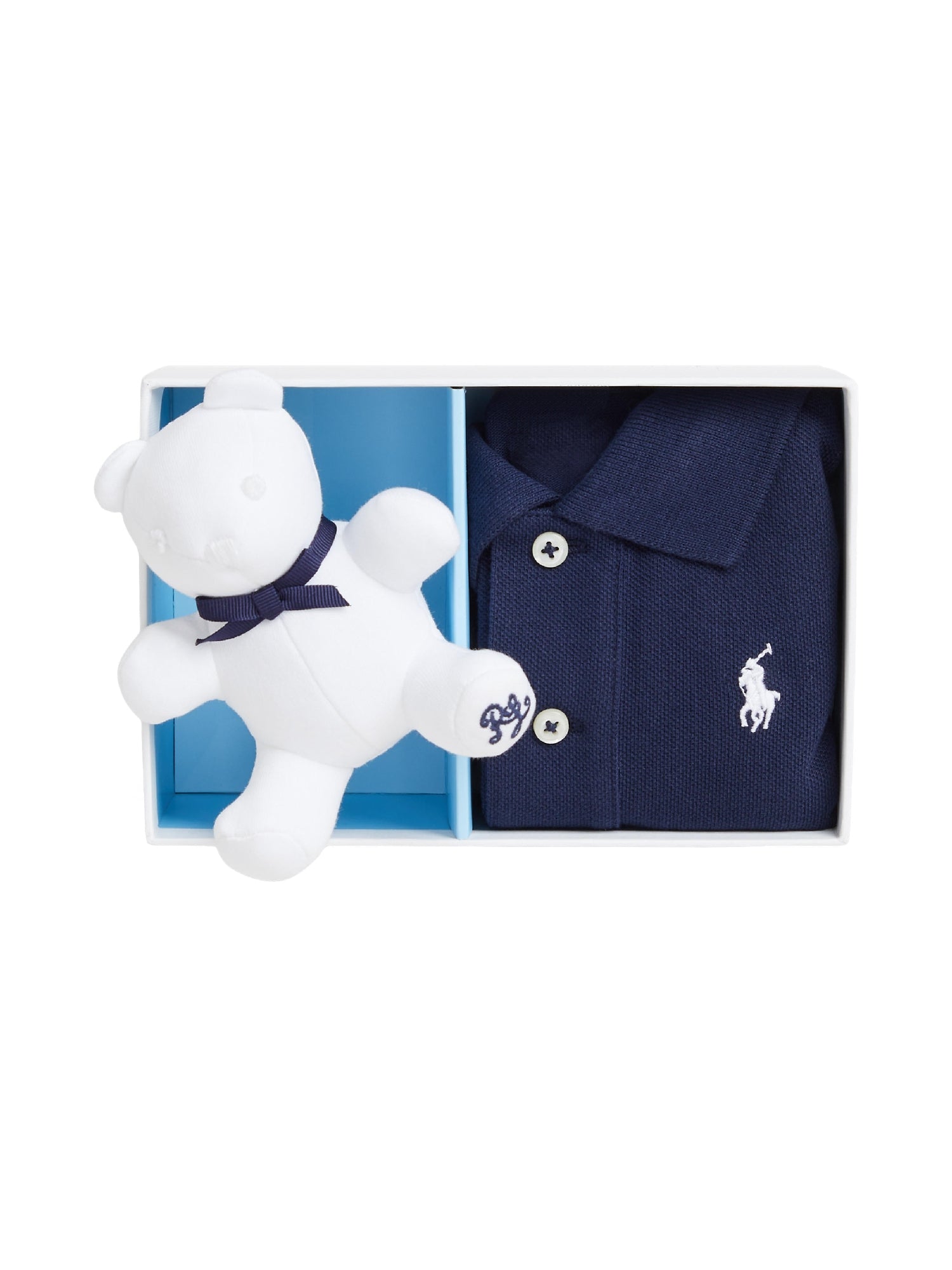Coffret cadeau polo coton piqué ourson - Refined Navy