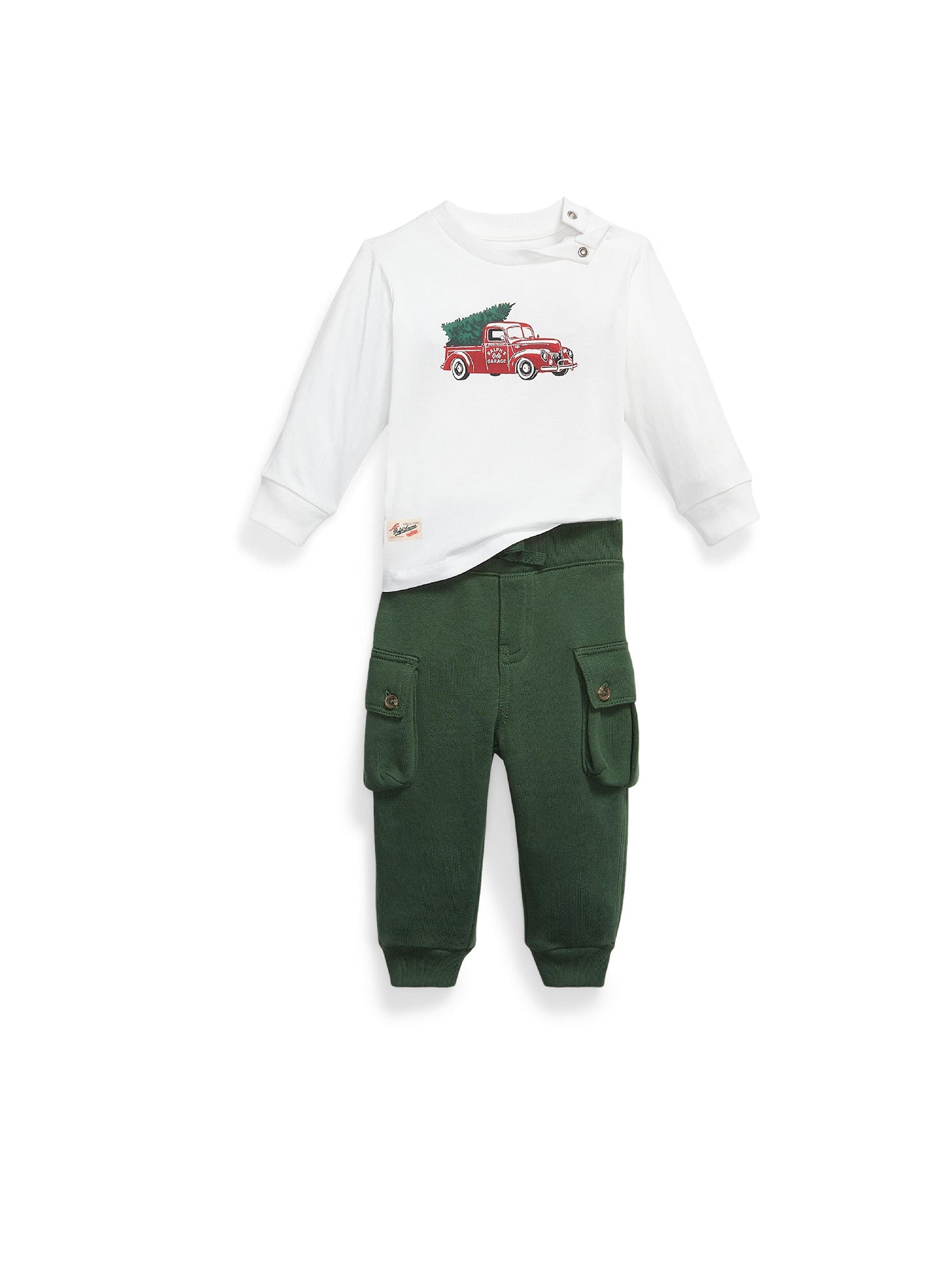 T-shirt motif camion et pantalon - Trophy Cream