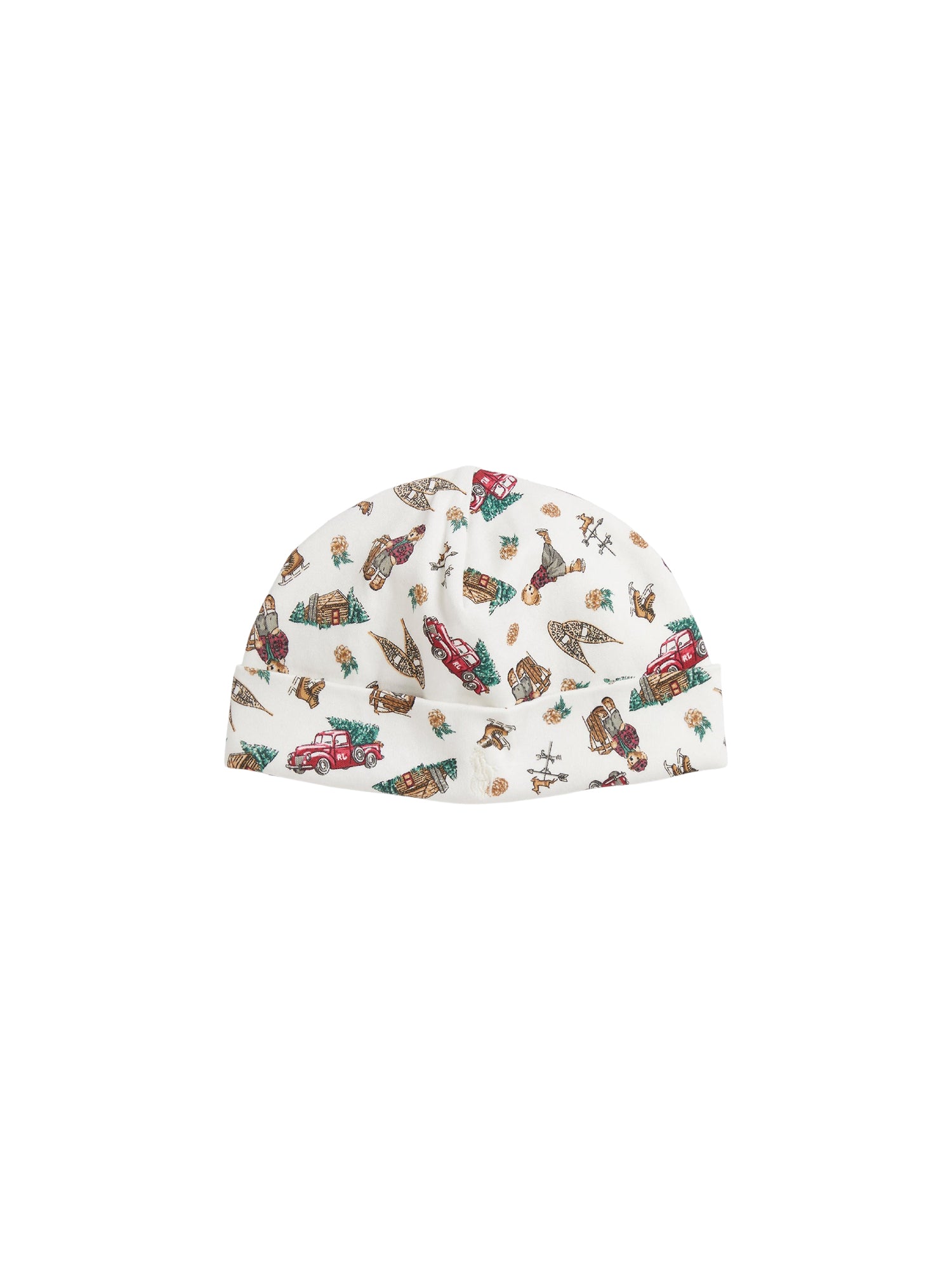 Bonnet Polo Bear en interlock de coton - Winter Wonderland Bear