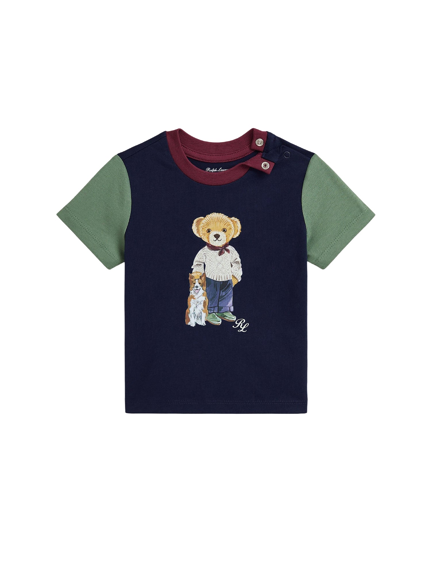 Polo Bear T-shirt in cotton jersey - Refined Navy & Multicolour