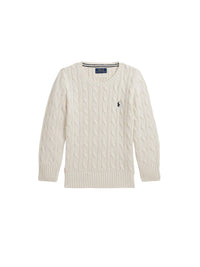 Pull en coton torsadé - Andover Cream