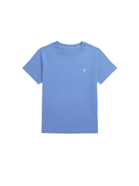 T-shirt col rond en jersey de coton - New England Blue Pink
