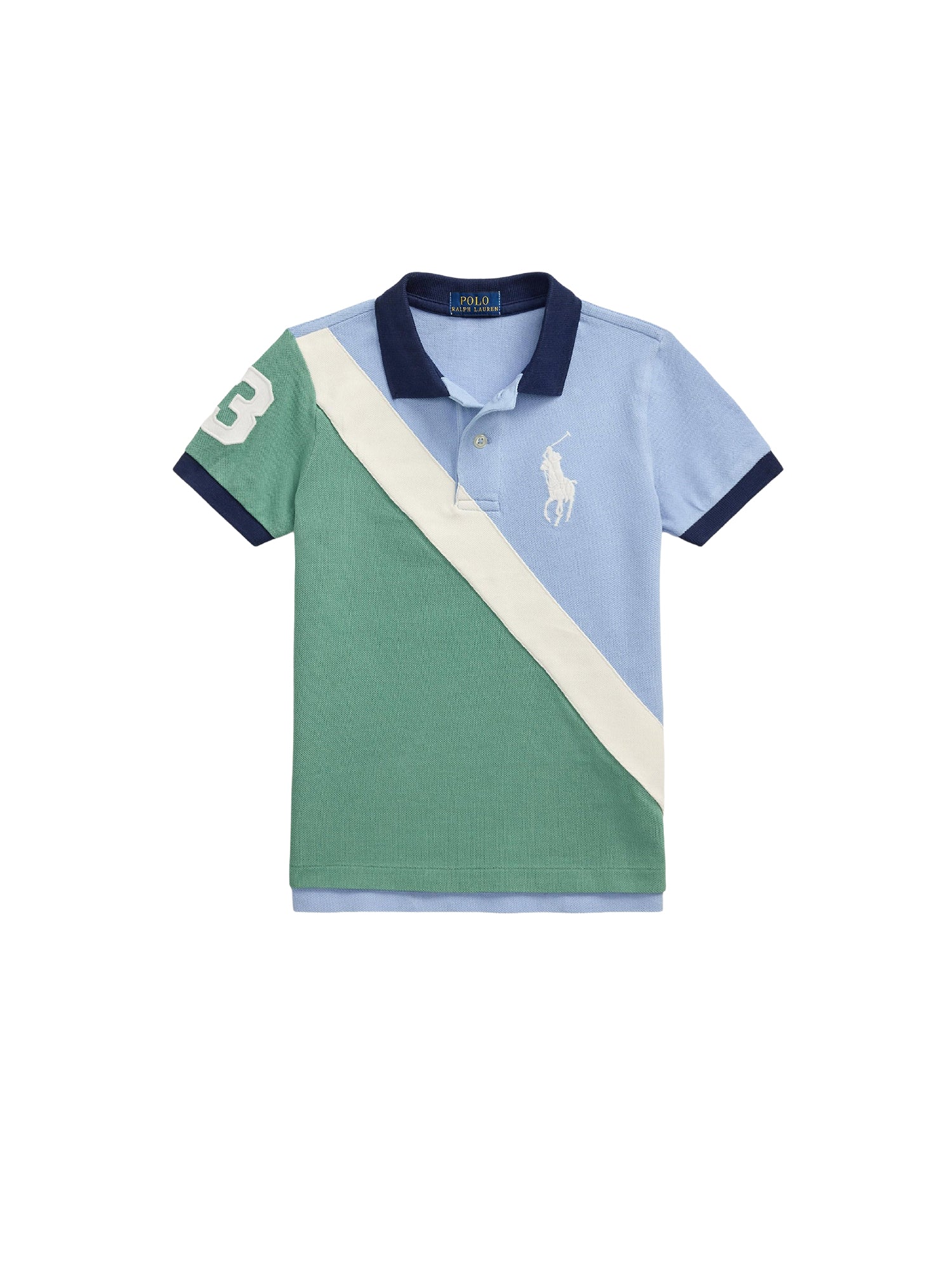 Polo Big Pony en coton piqué - Chambray, Blue & Multicolore