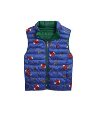 Gilet réversible P-Layer 2 - Tossed Football & Hunter Green