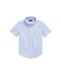 Chemise rayée à manches courtes  - Blue & White