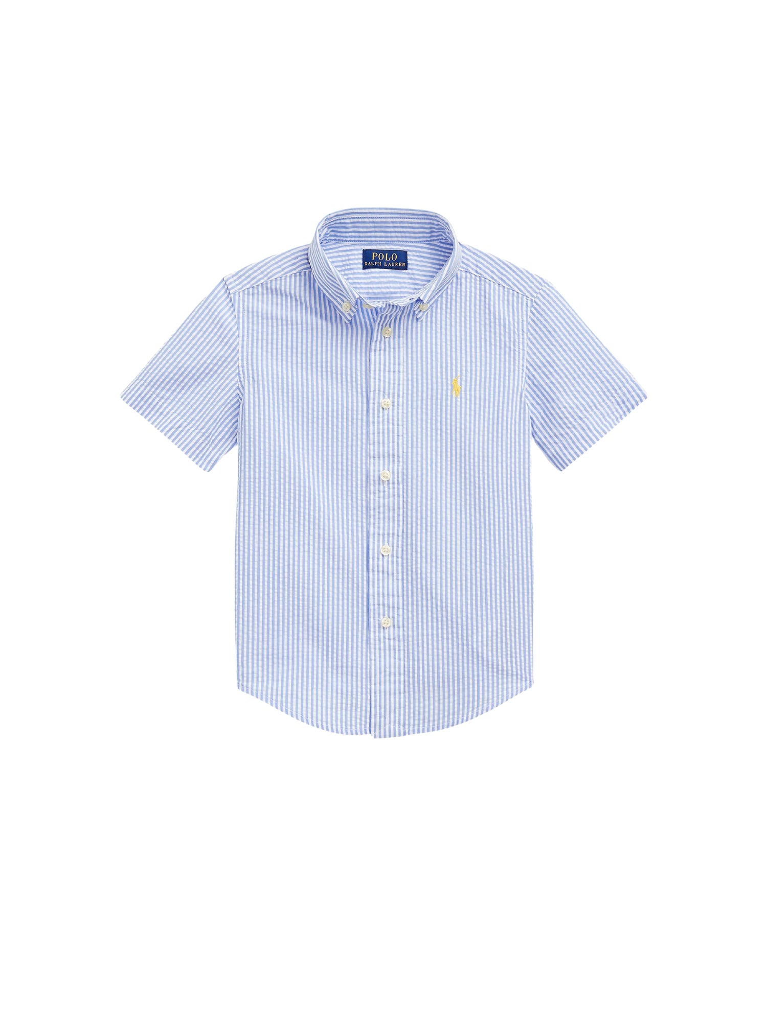 Chemise rayée à manches courtes  - Blue & White
