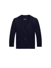 Cardigan blazer en coton - Navy