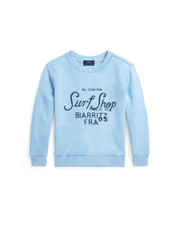 Sweat motif tie-dye en molleton - Riviera Blue & Multicolore