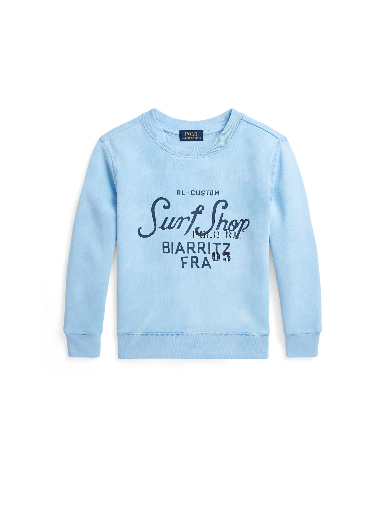Sweat motif tie-dye en molleton - Riviera Blue & Multicolore