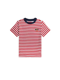 Striped nautical flag t-shirt in jersey - Red & White