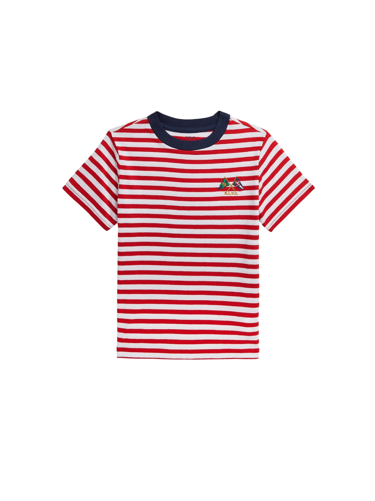 Striped nautical flag t-shirt in jersey - Red & White
