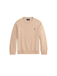 Pull col rond en laine - Oatmeal Heather