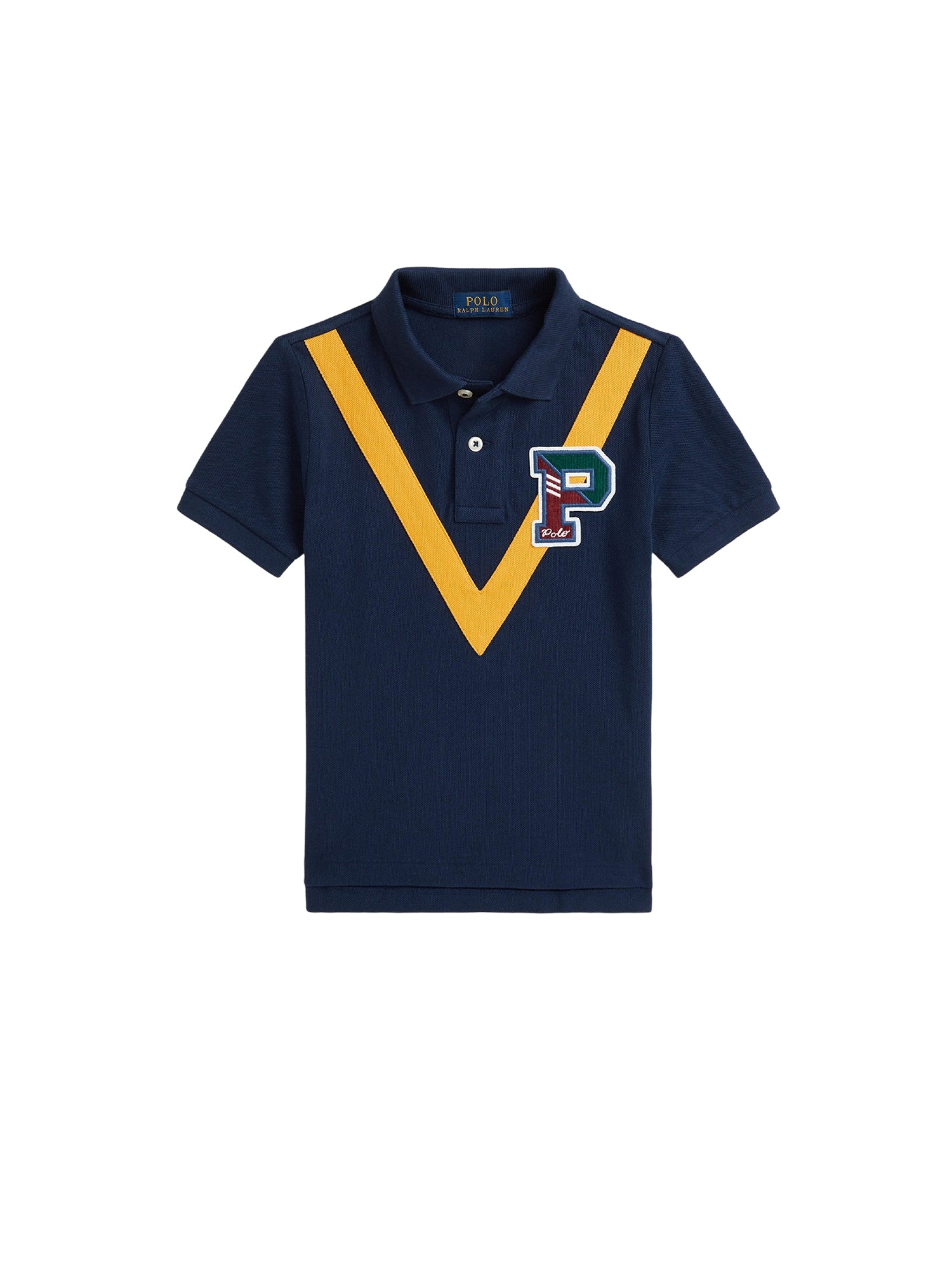 Polo universitaire en piqué de coton - Refined Navy