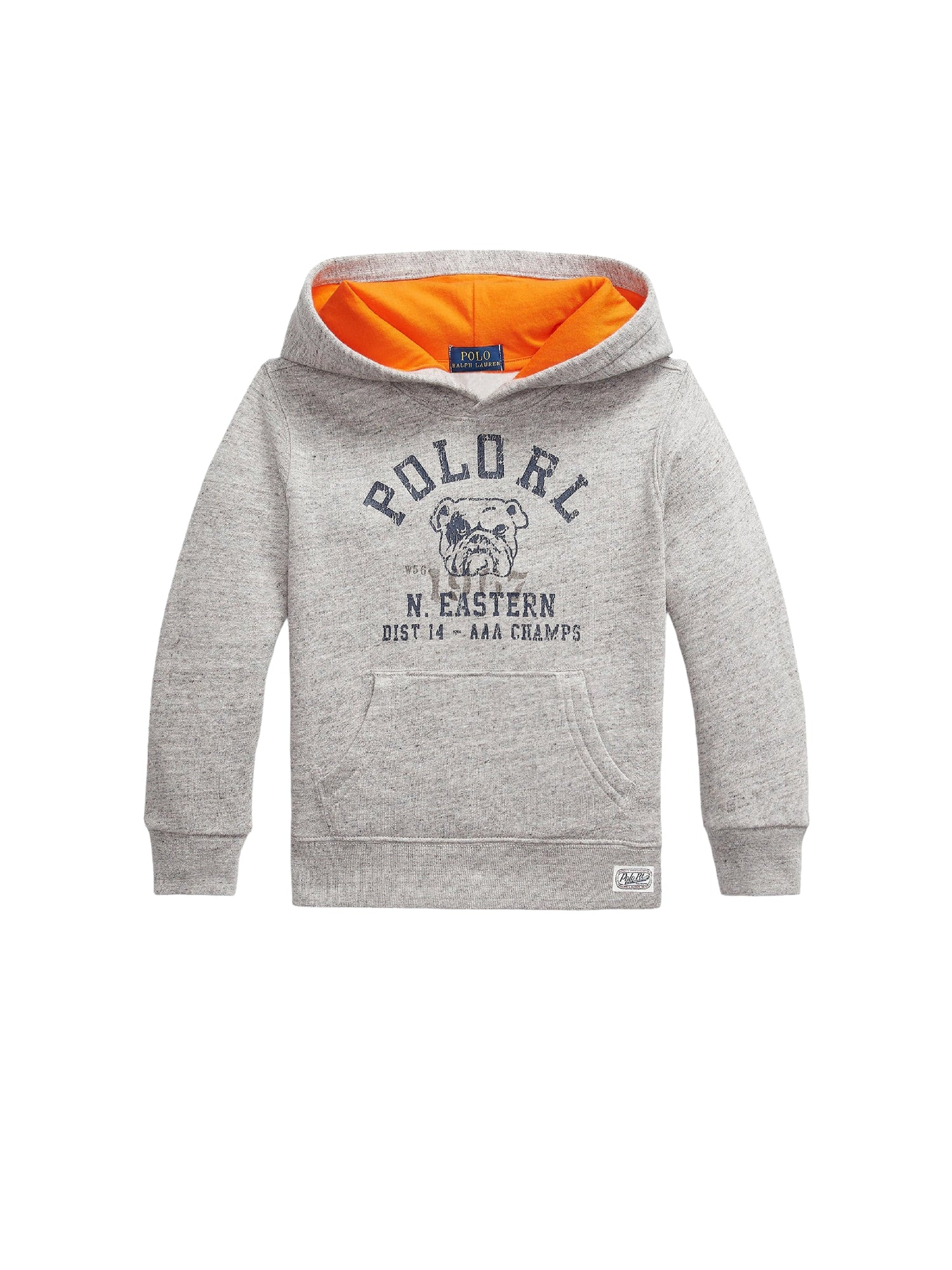 Graphic fleece hoodie - Salt & Pepper Heather