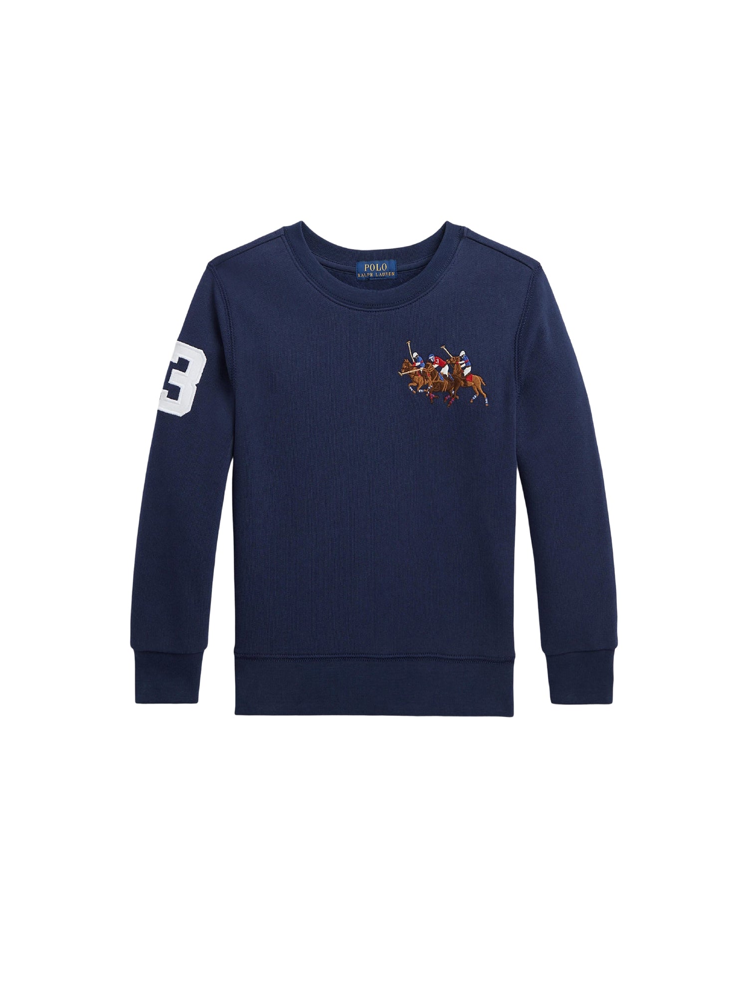 Triple pony fleece sweatshirt - Newport Navy