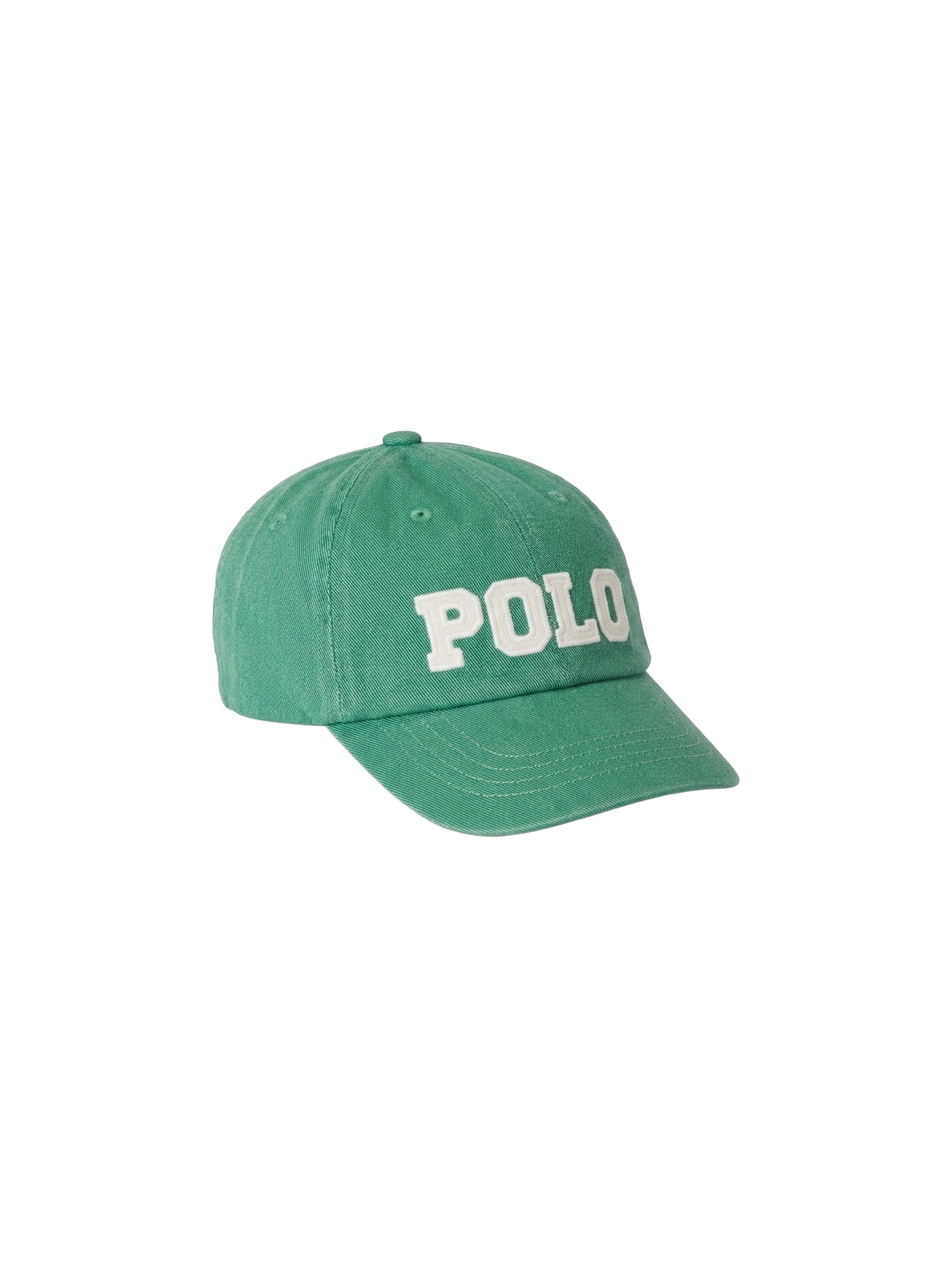 Casquette à logo en sergé de coton - Fairway Green & Andover Cream