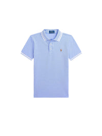 Polo en piqué oxford - Harbor Island Blue & White
