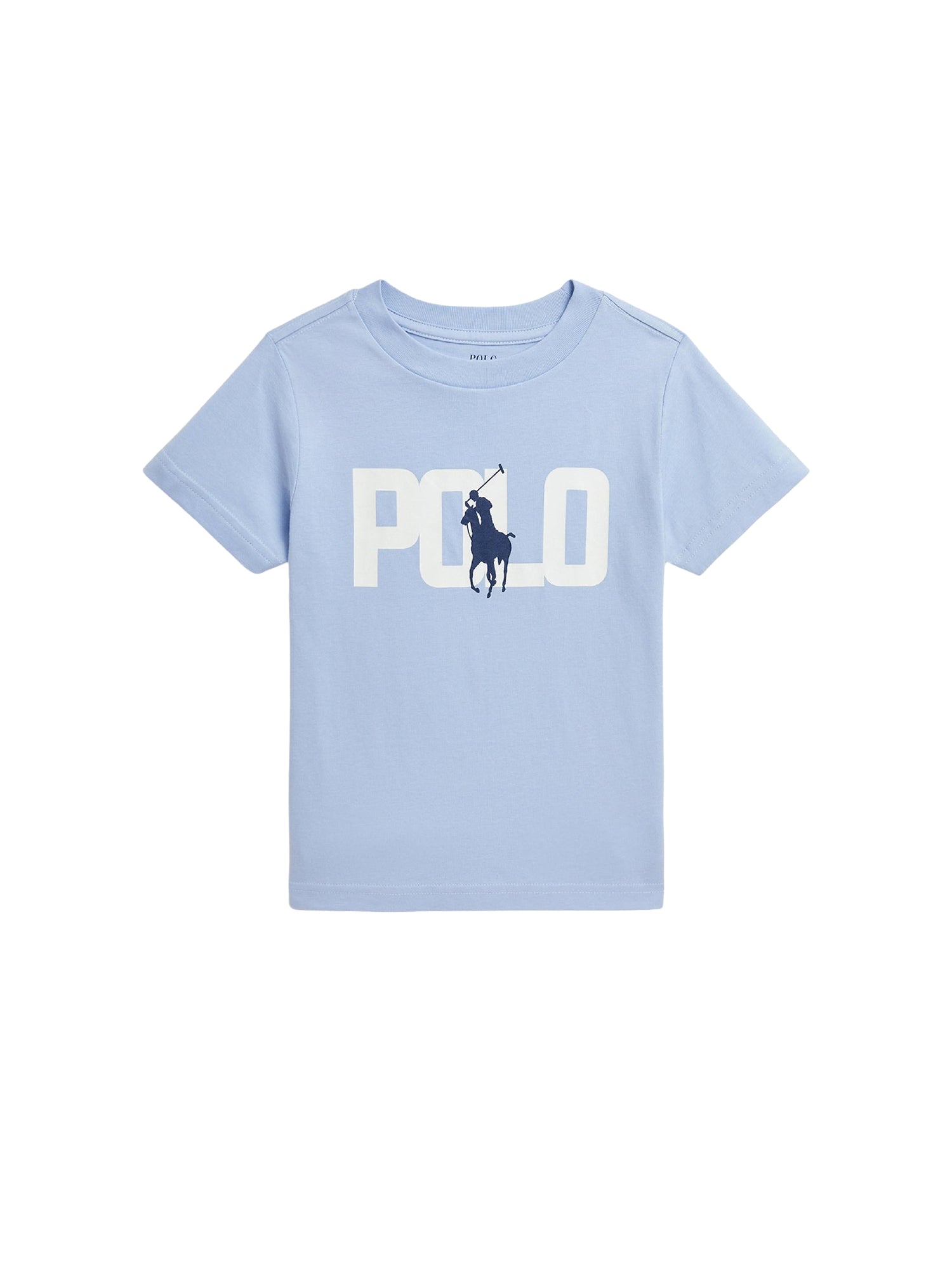 T-shirt Big Pony logo en jersey de coton - Blue Hyacinth