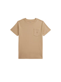 T-shirt à poche en jersey de coton - Vintage Khaki