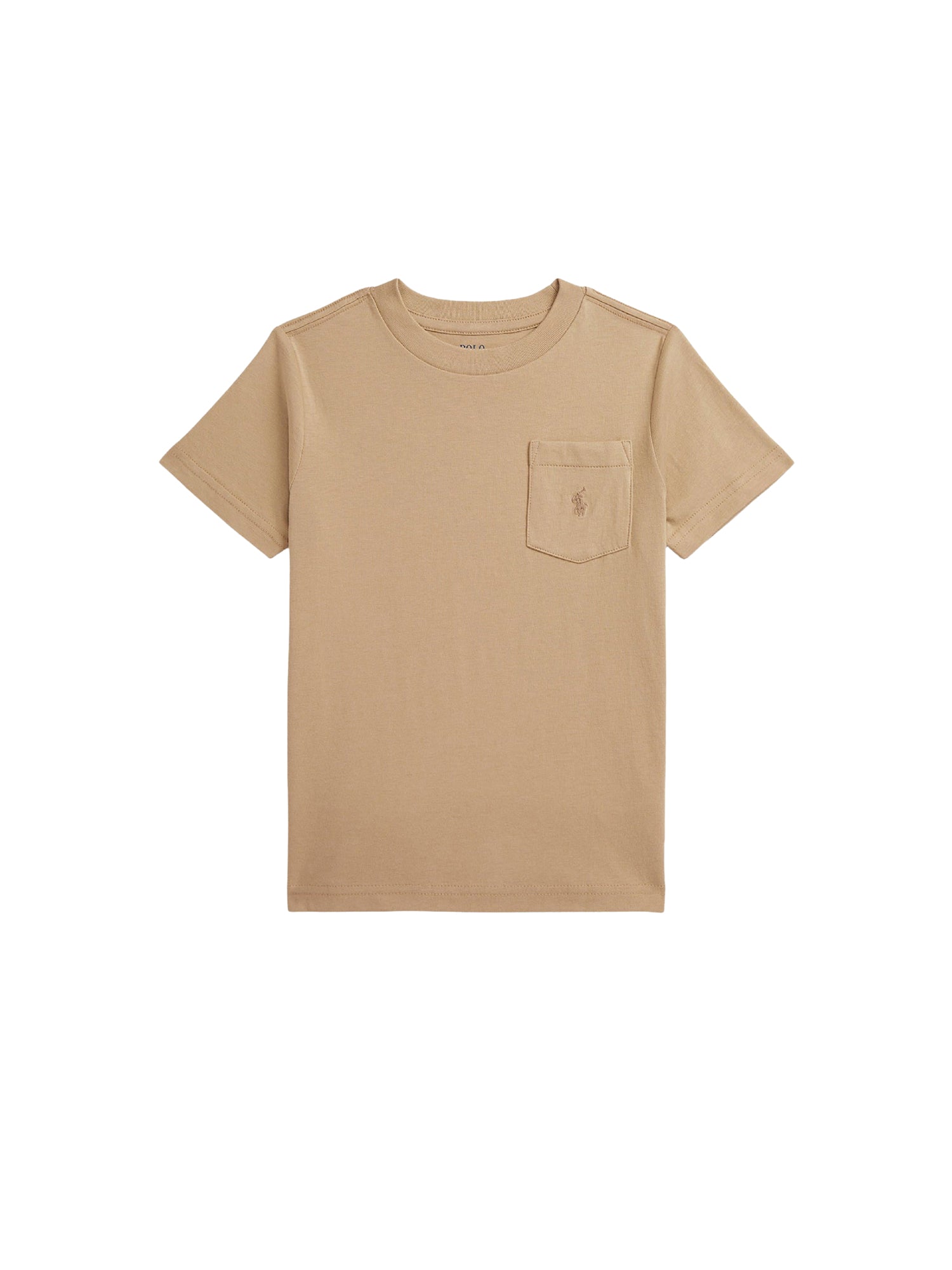 T-shirt à poche en jersey de coton - Vintage Khaki