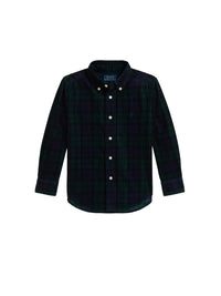 Chemise écossaise en velours côtelé - Navy, Pine & Multicolore
