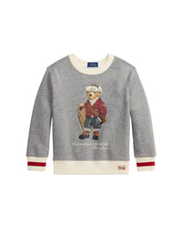 Bear fleece polo shirt - Bear Vintage Pepper Heather