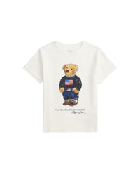 T-shirt Polo Bear jersey de coton - White Core Bear