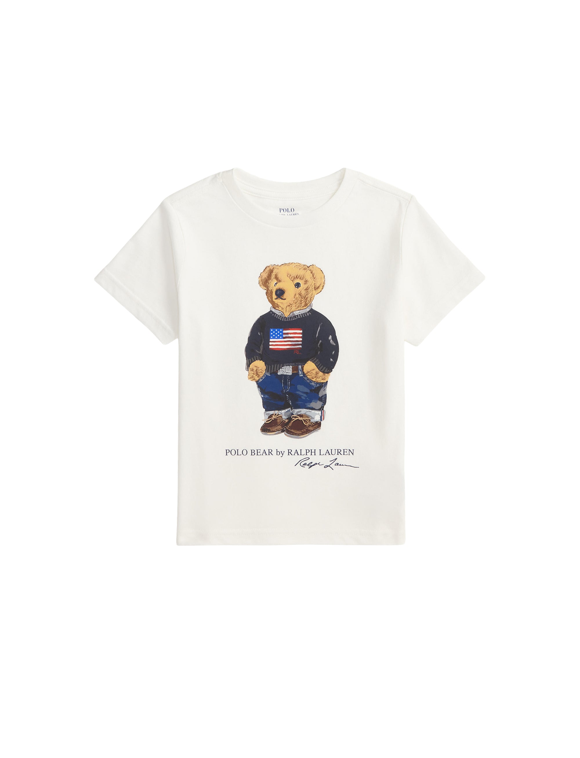 T-shirt Polo Bear jersey de coton - White Core Bear