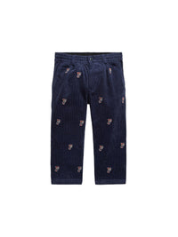P-Wing stretch corduroy trousers - Hunter Navy