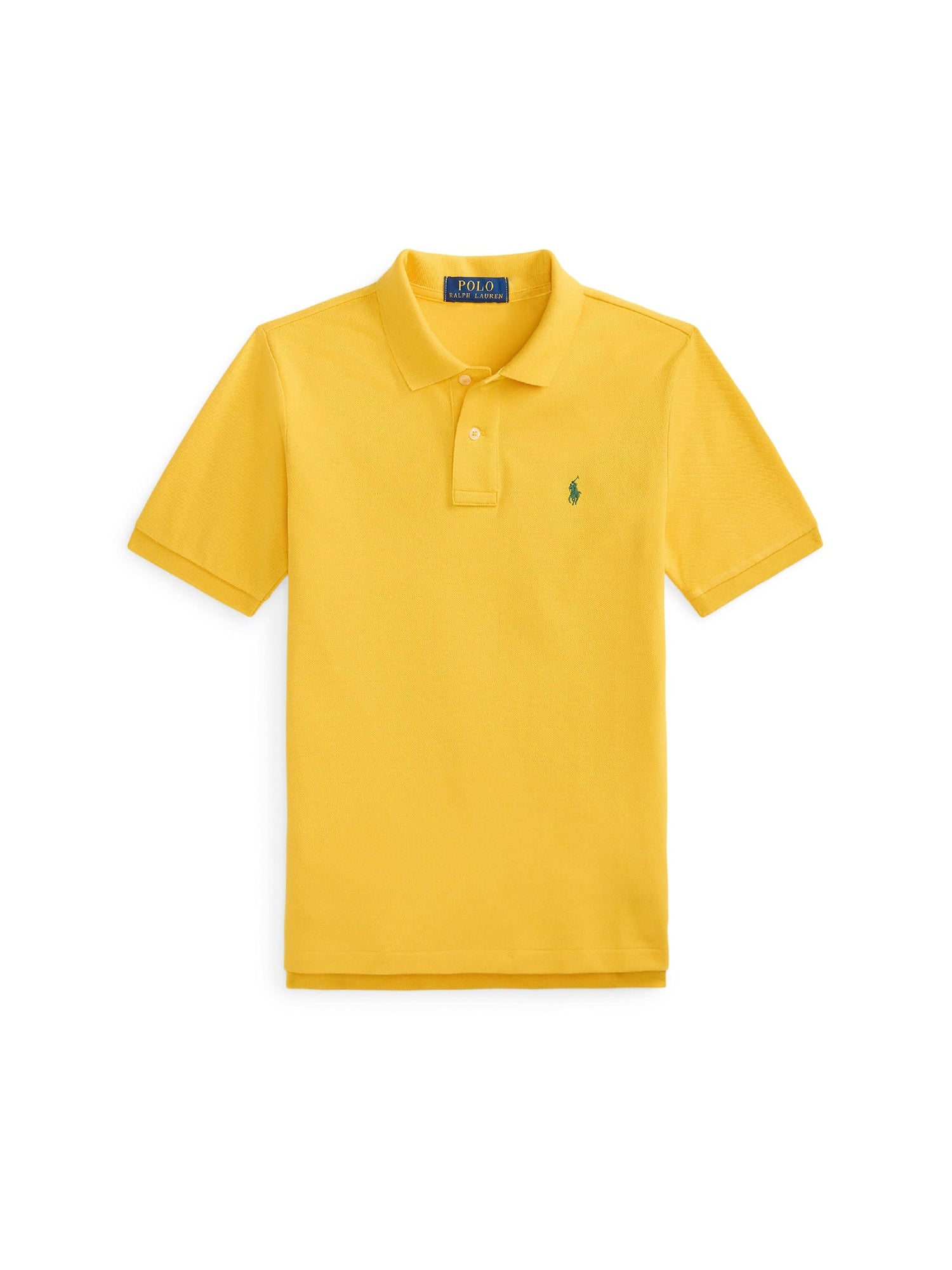 Iconic cotton pique polo shirt - Gold Bugle