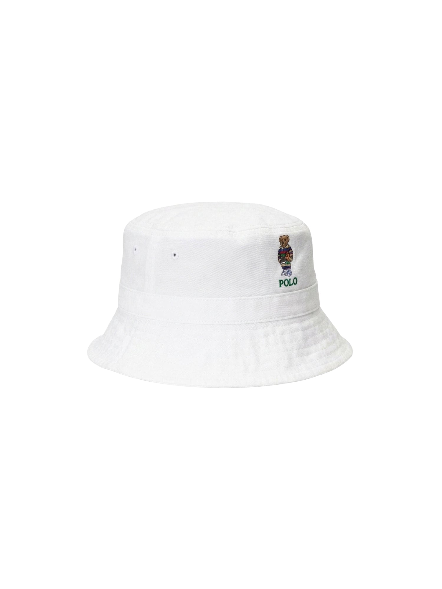 Bob Polo Bear en sergé de coton - White