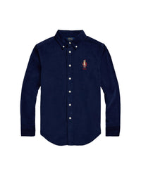 Chemise Polo Bear en velours côtelé - Newport Navy