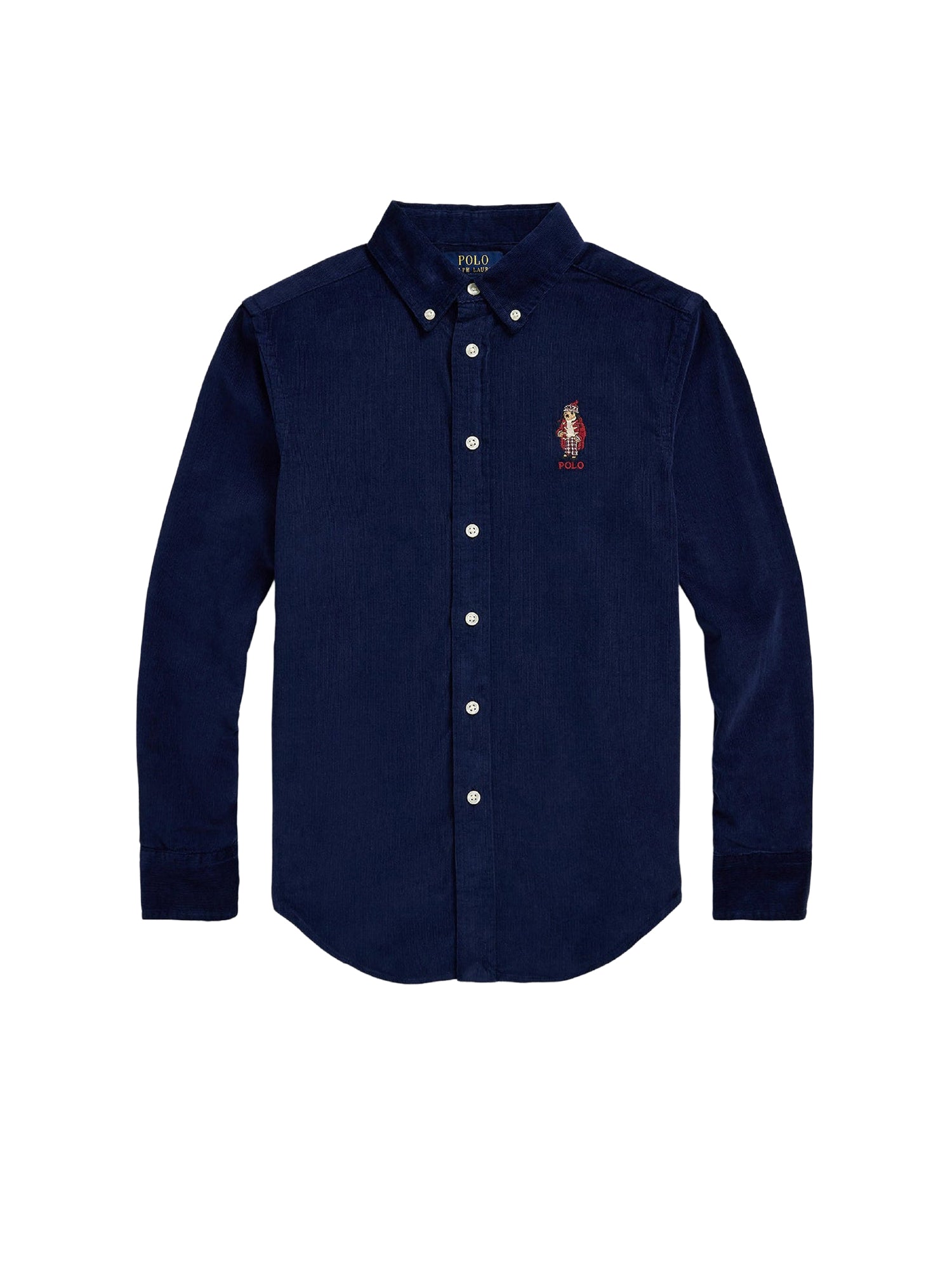 Chemise Polo Bear en velours côtelé - Newport Navy