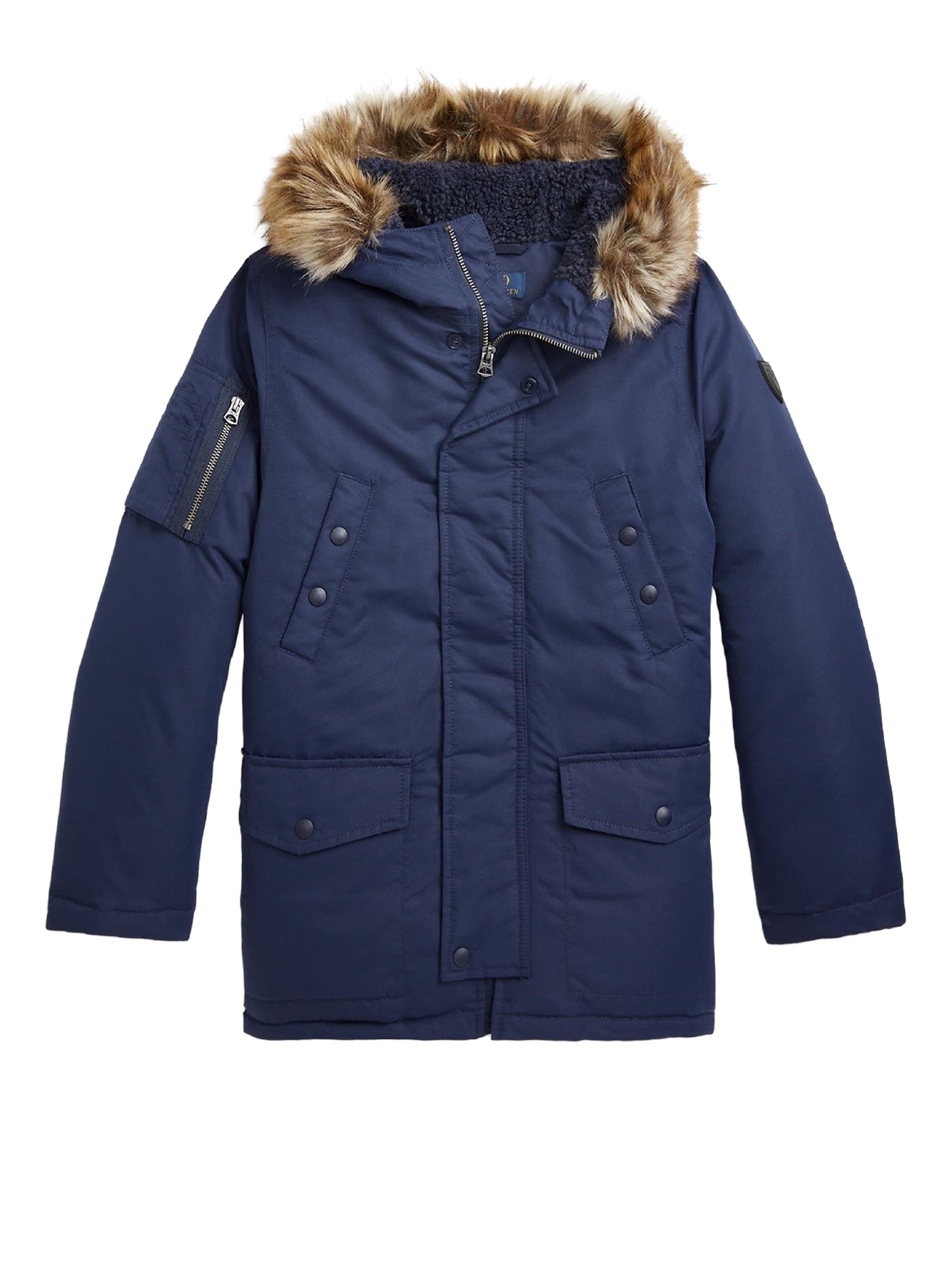 Water-resistant down parka - Newport Navy