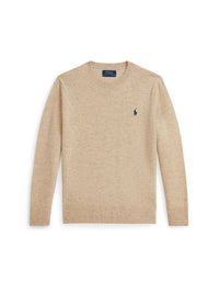 Pull col rond en laine - Oatmeal Heather