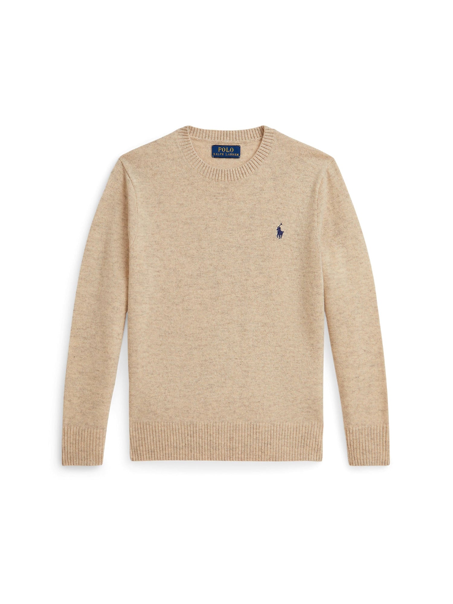 Pull col rond en laine - Oatmeal Heather