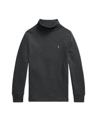 Pull col roulé roulé en interlock de coton - Windsor Heather