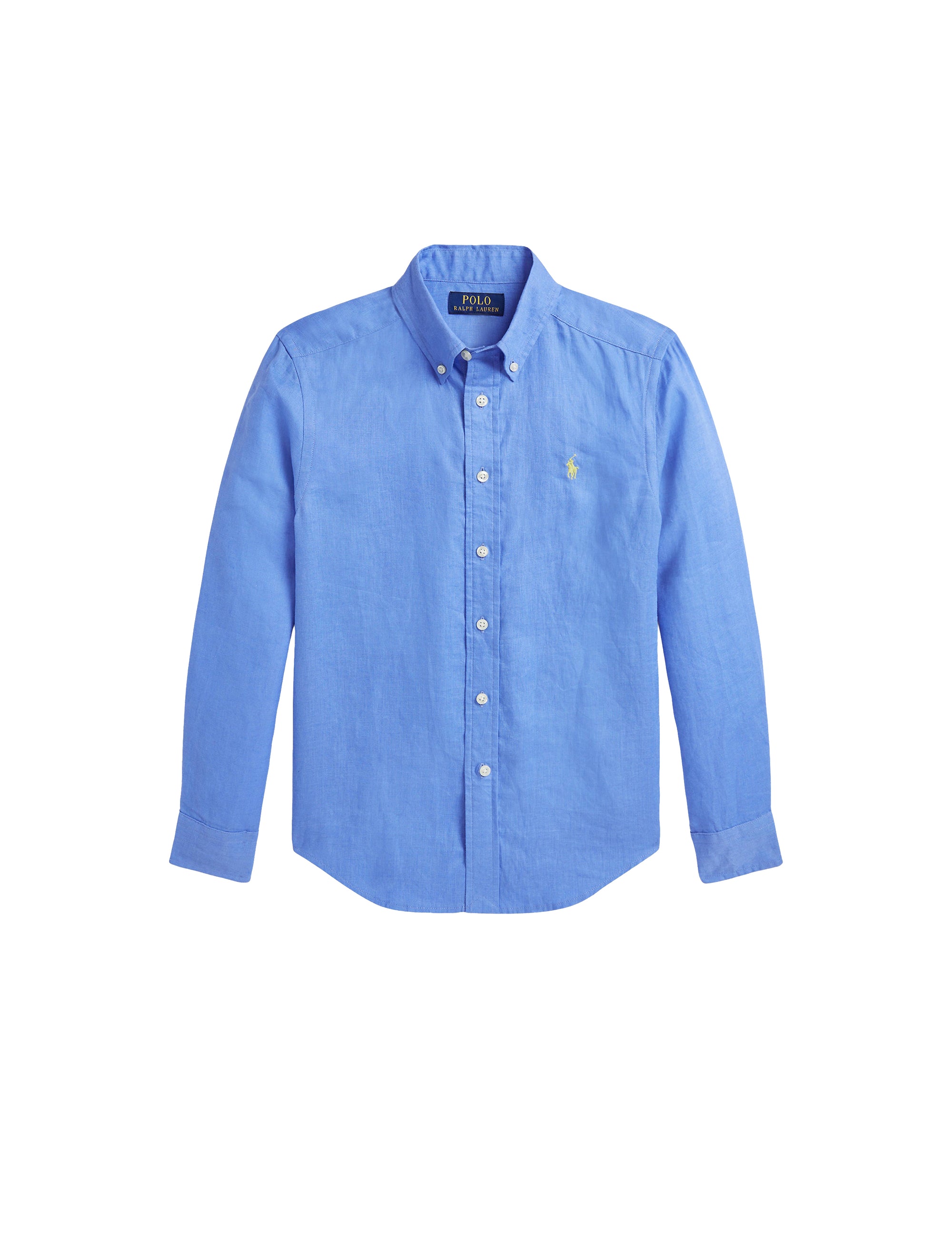 Classic linen collar shirt - Harbor Island Blue