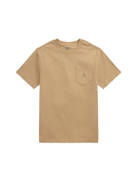 T-shirt à poche en jersey de coton - Vintage Khaki